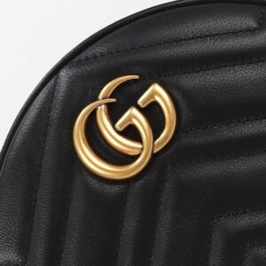 Alternative view of Fake Gucci GG Mormont Round Black