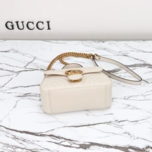 Alternative view of Replica Gucci GG Marmont Top Handle White