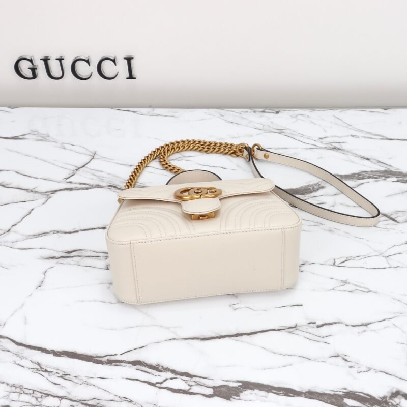 Replica Gucci GG Marmont Top Handle White - Image 2