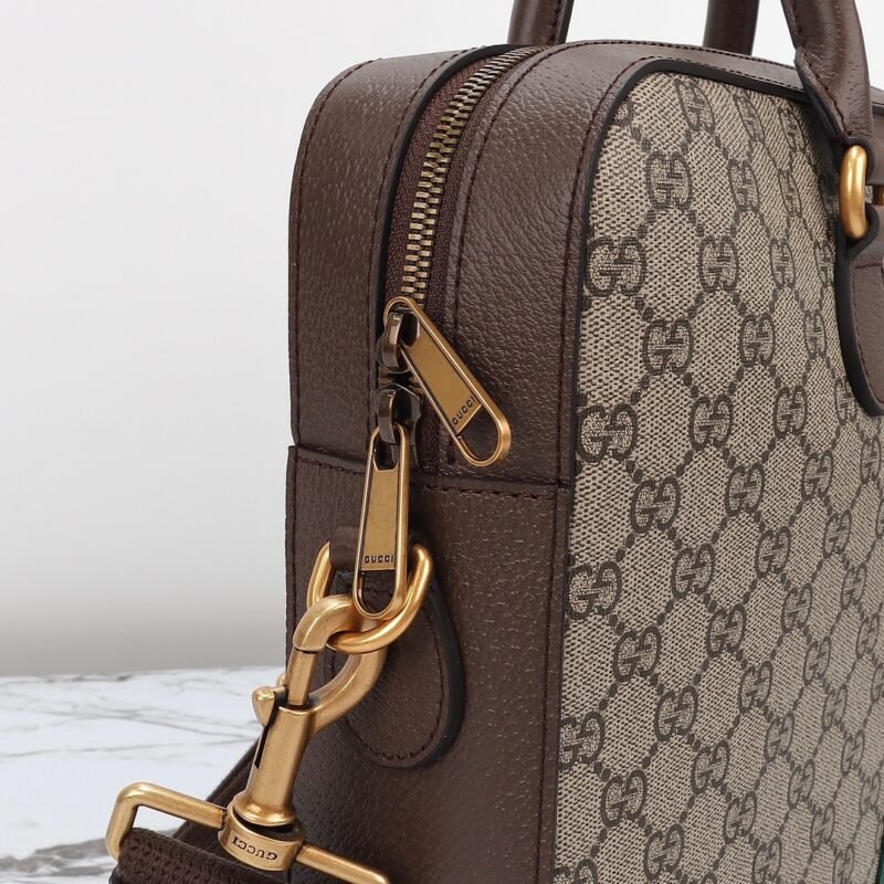 Fake Gucci Briefcase Canvas Beige - Image 5