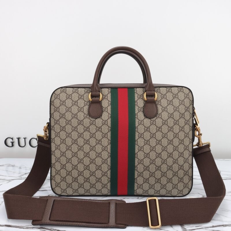 Fake Gucci Briefcase Canvas Beige - Image 2