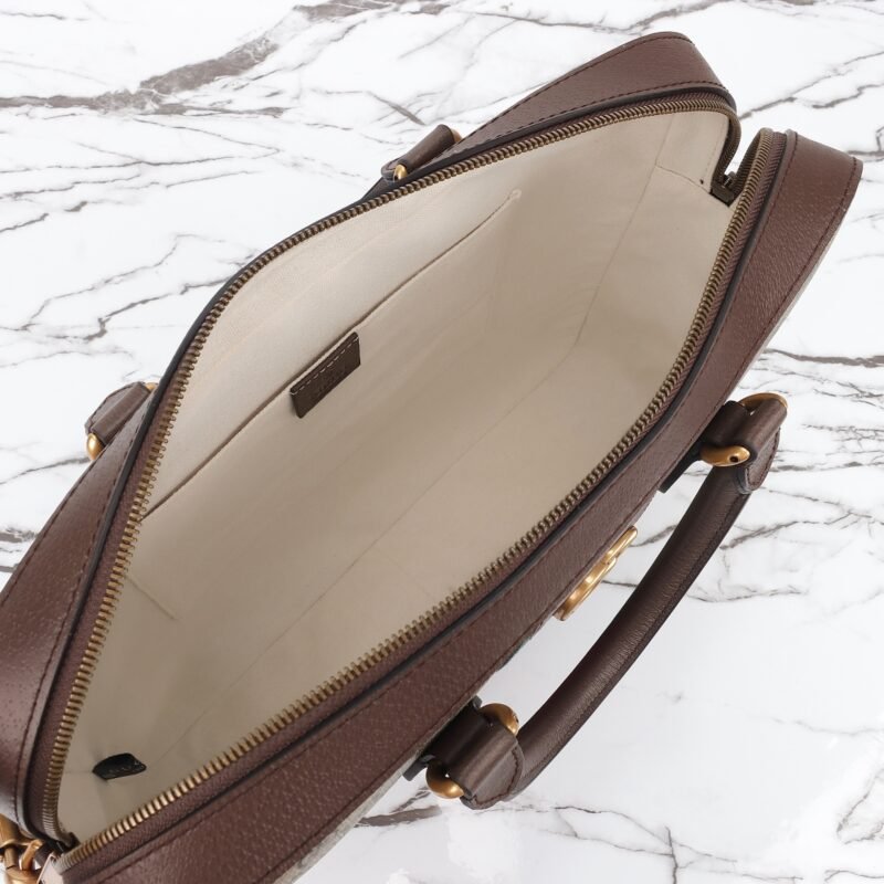 Fake Gucci Briefcase Canvas Beige - Image 10