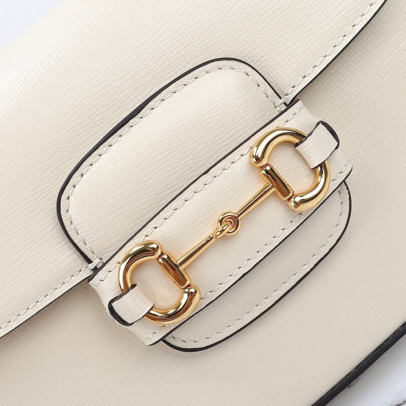 Fake Gucci Horsebit 1955 Double G Mini White - Image 3