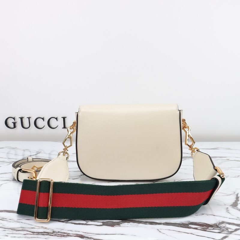 Fake Gucci Horsebit 1955 Double G Mini White - Image 7