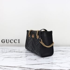 Alternative view of Fake Gucci GG Marmont Tote Black