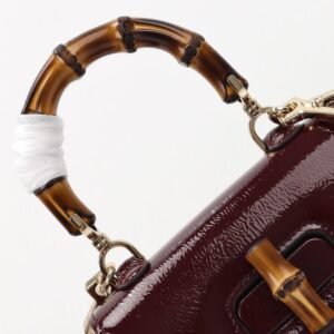 Alternative view of Replica Gucci Bamboo 1947 Patent Bordeaux