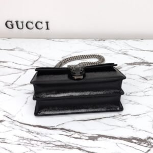 Alternative view of Fake Gucci Dionysus Small Shoulder Bag Patent Black