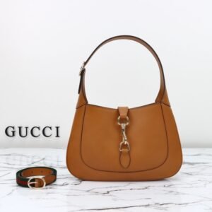 Fake Gucci G Jackie Small Patent Brown