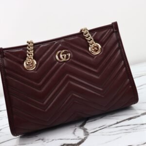 Alternative view of Fake Gucci GG Marmont Tote Bordeaux