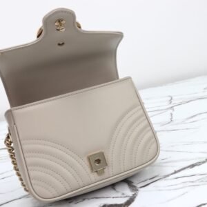 Alternative view of Replica Gucci Marmont Mini Top Handle Beige