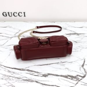 Alternative view of Fake Gucci Marmont 2.0 GG Shoulder Bag Bordeaux