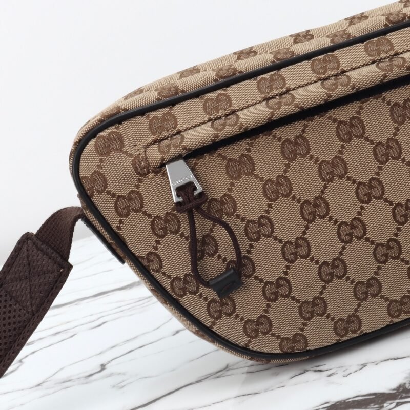 Fake Gucci Small GG Belt Bag Beige - Image 3
