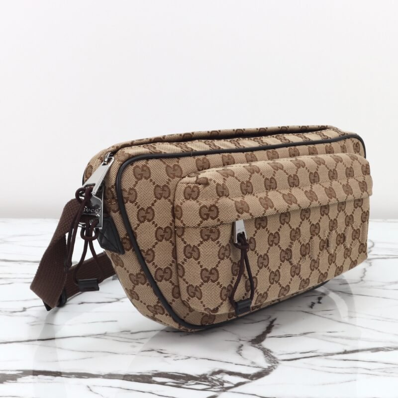 Fake Gucci Small GG Belt Bag Beige - Image 4