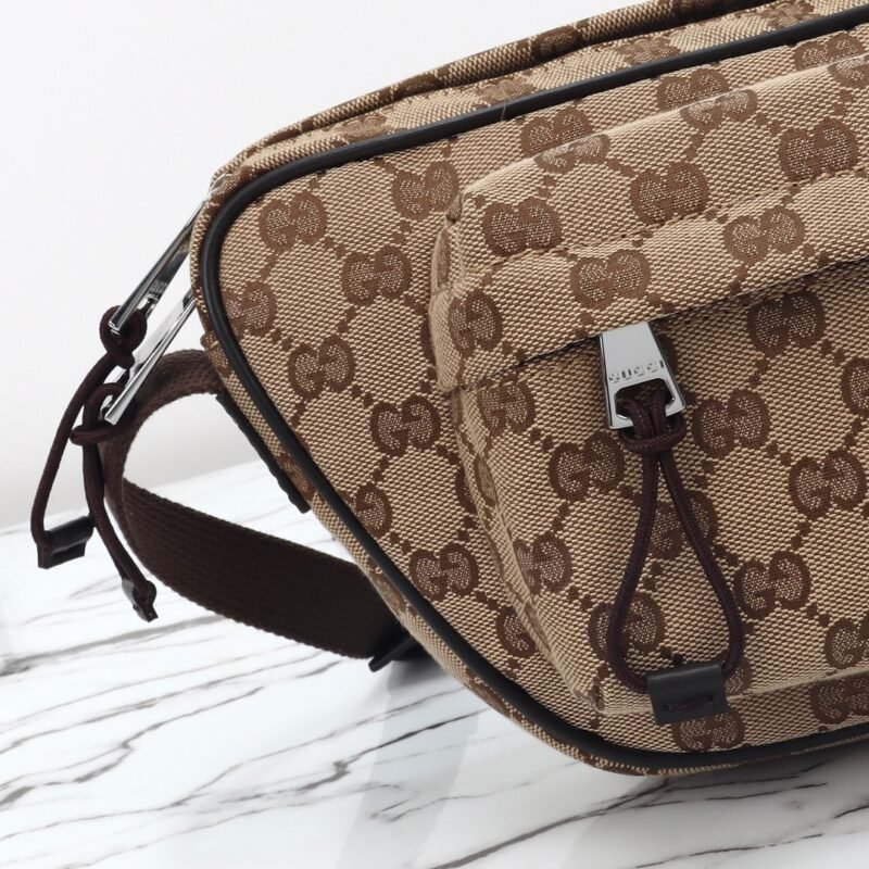 Fake Gucci Small GG Belt Bag Beige - Image 5