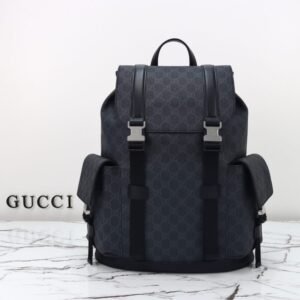 Fake Gucci GG Supreme Backpack Black