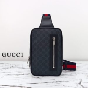 Fake Gucci Supreme Sling Bag Black