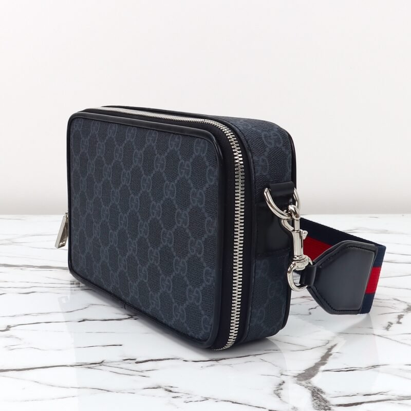 Fake Gucci GG Shoulder Bag Black - Image 6