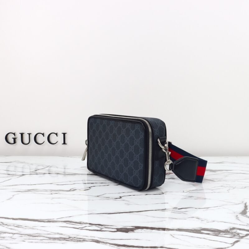 Fake Gucci GG Shoulder Bag Black - Image 8