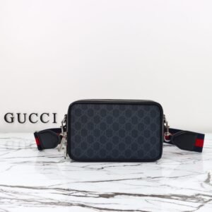 Fake Gucci GG Shoulder Bag Black