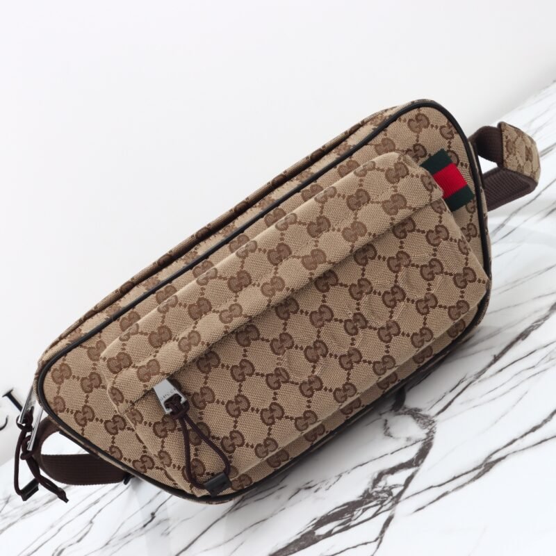 Fake Gucci Small GG Belt Bag Beige - Image 6