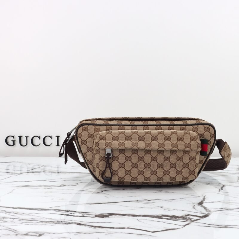 Fake Gucci Small GG Belt Bag Beige
