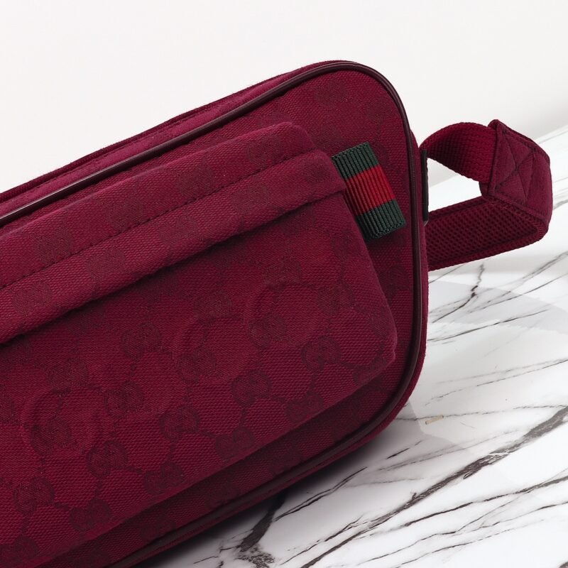 Fake Gucci Small GG Belt Bag Red - Image 3