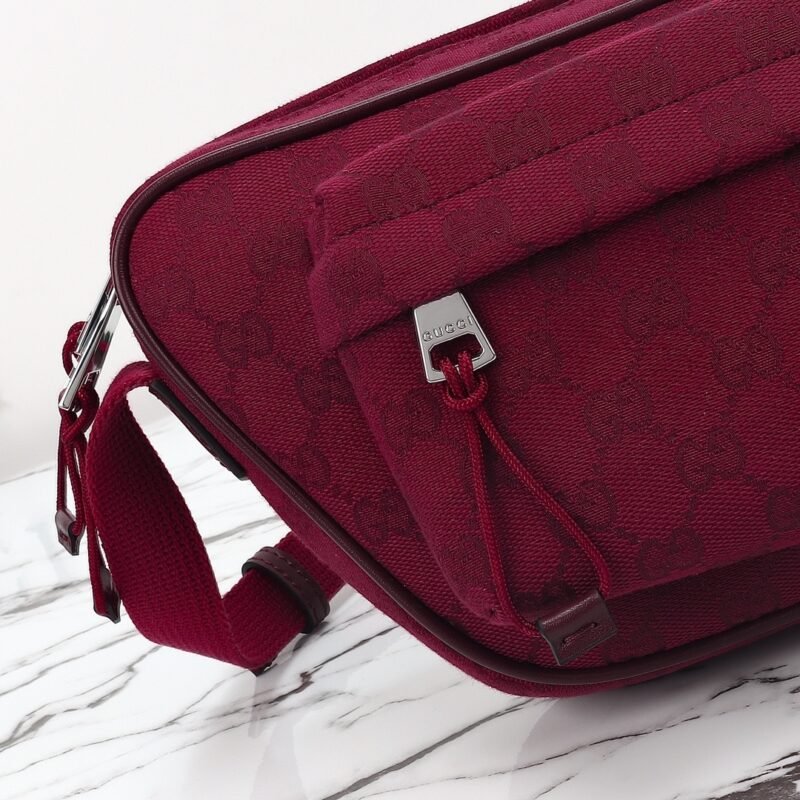 Fake Gucci Small GG Belt Bag Red - Image 6