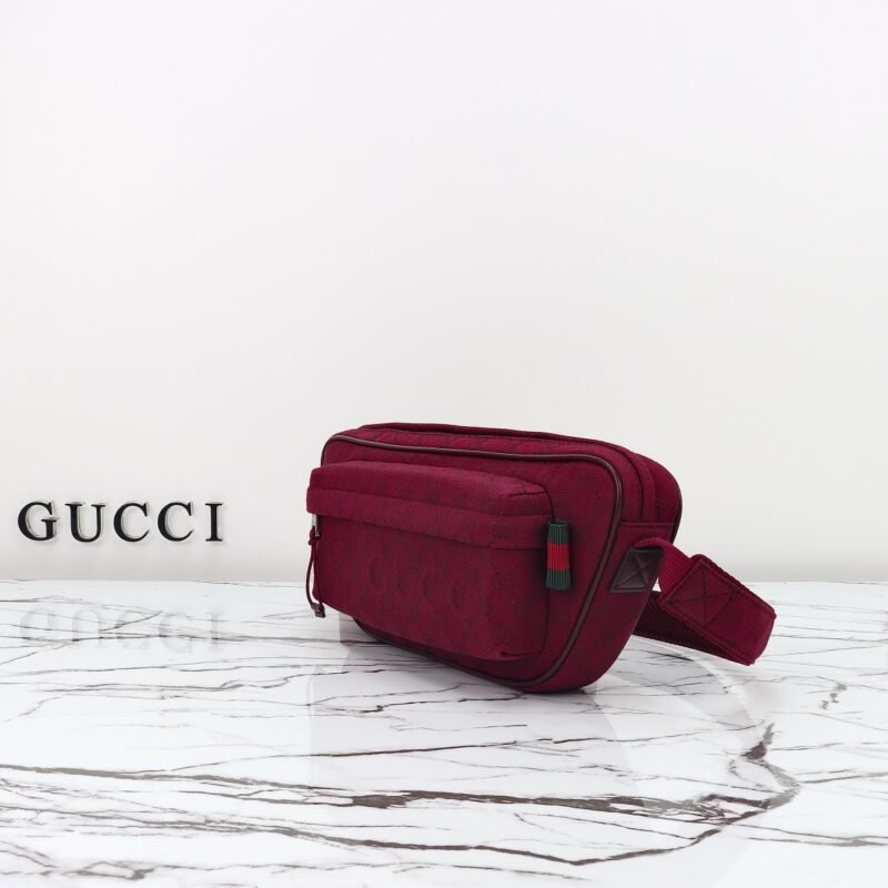 Fake Gucci Small GG Belt Bag Red - Image 8