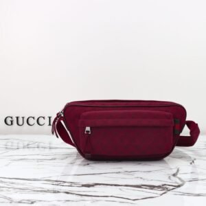 Fake Gucci Small GG Belt Bag Red