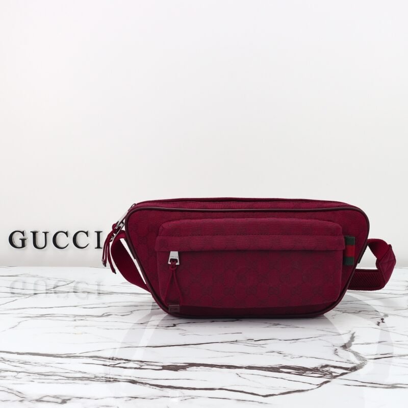 Fake Gucci Small GG Belt Bag Red