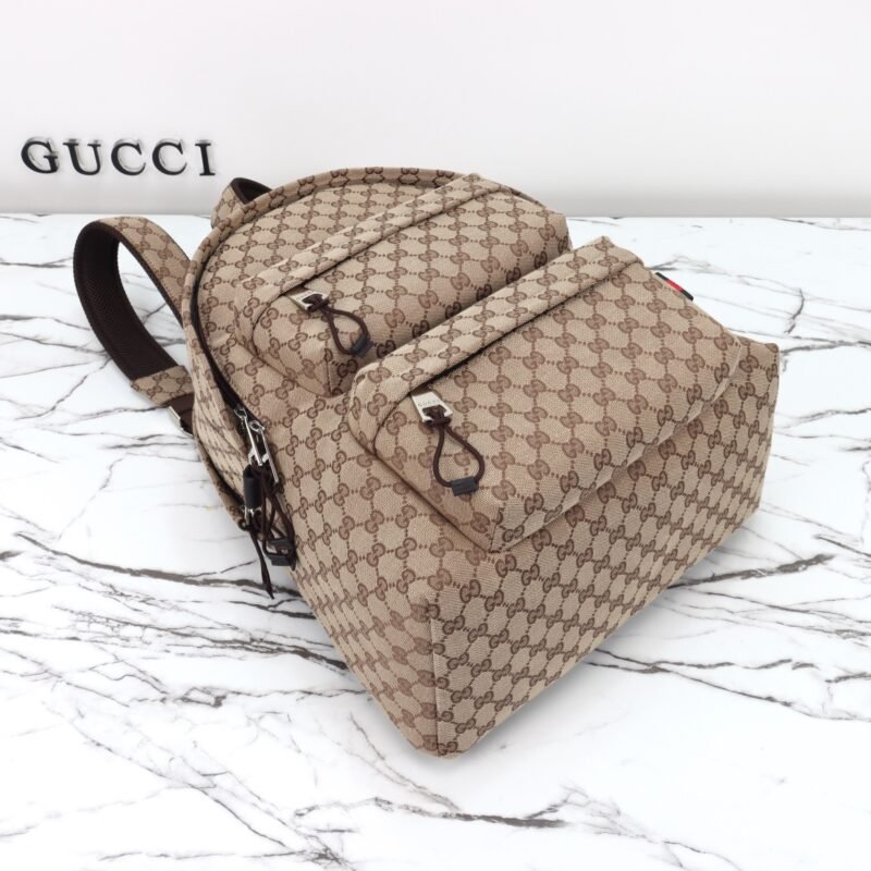 Fake Gucci Backpack GG Canvas Beige - Image 2