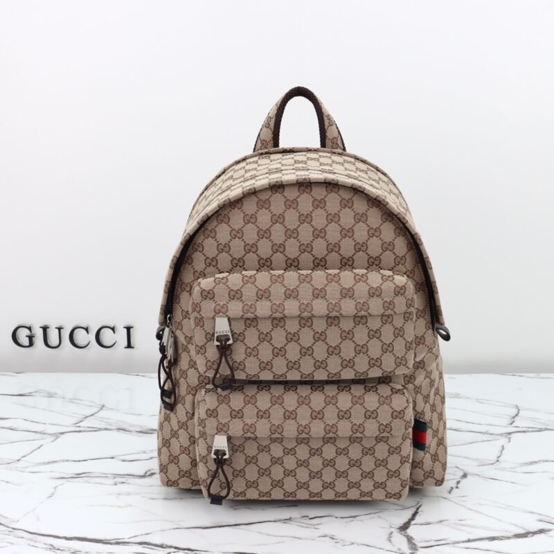 Fake Gucci Backpack GG Canvas Beige