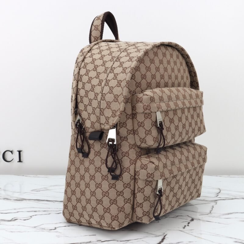 Fake Gucci Backpack GG Canvas Beige - Image 11
