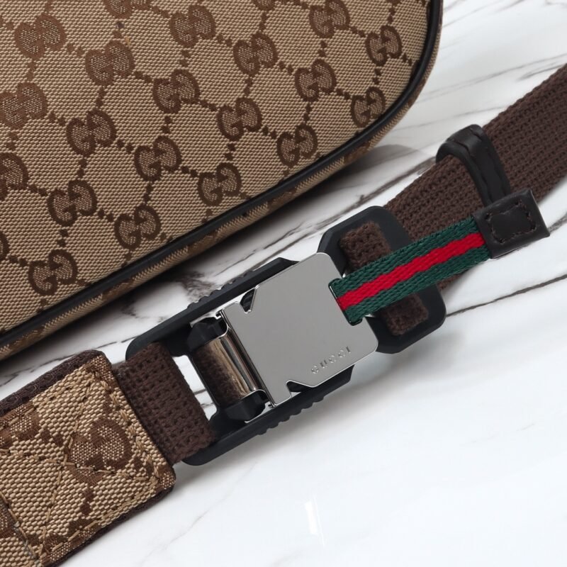 Fake Gucci Small GG Belt Bag Beige - Image 12