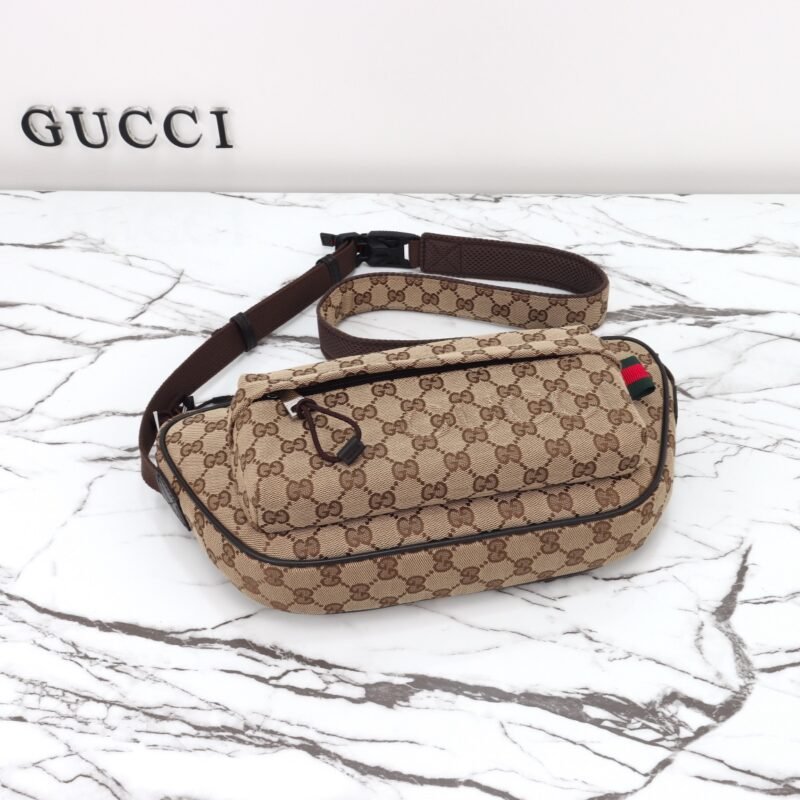 Fake Gucci Small GG Belt Bag Beige - Image 13