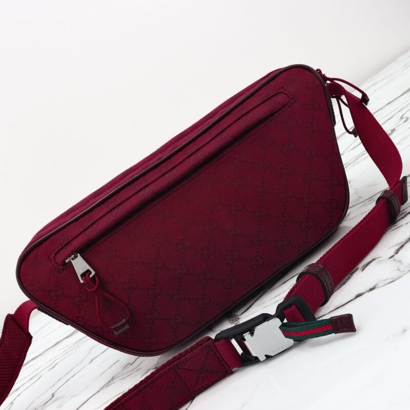 Fake Gucci Small GG Belt Bag Red - Image 9