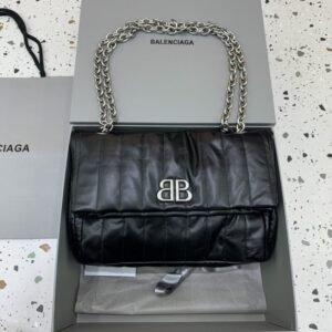 Replica Balenciaga Monaco Black Silver