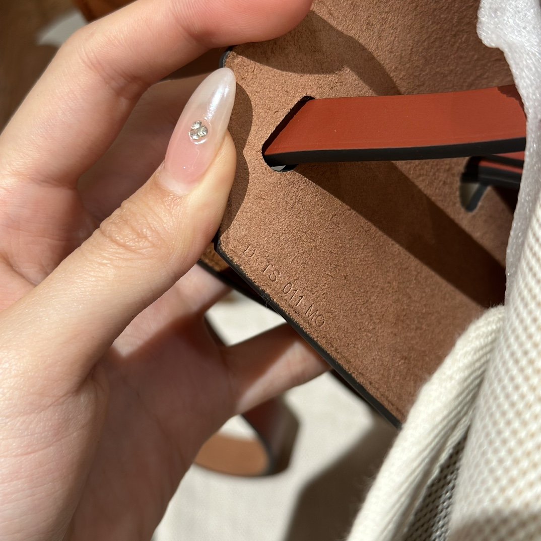 Fake Hermès Herbag 31Cm Beige Red - Image 15