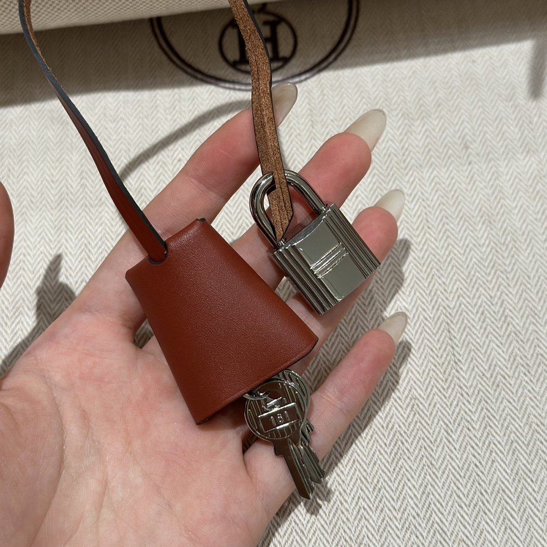 Fake Hermès Herbag 31Cm Beige Red - Image 18