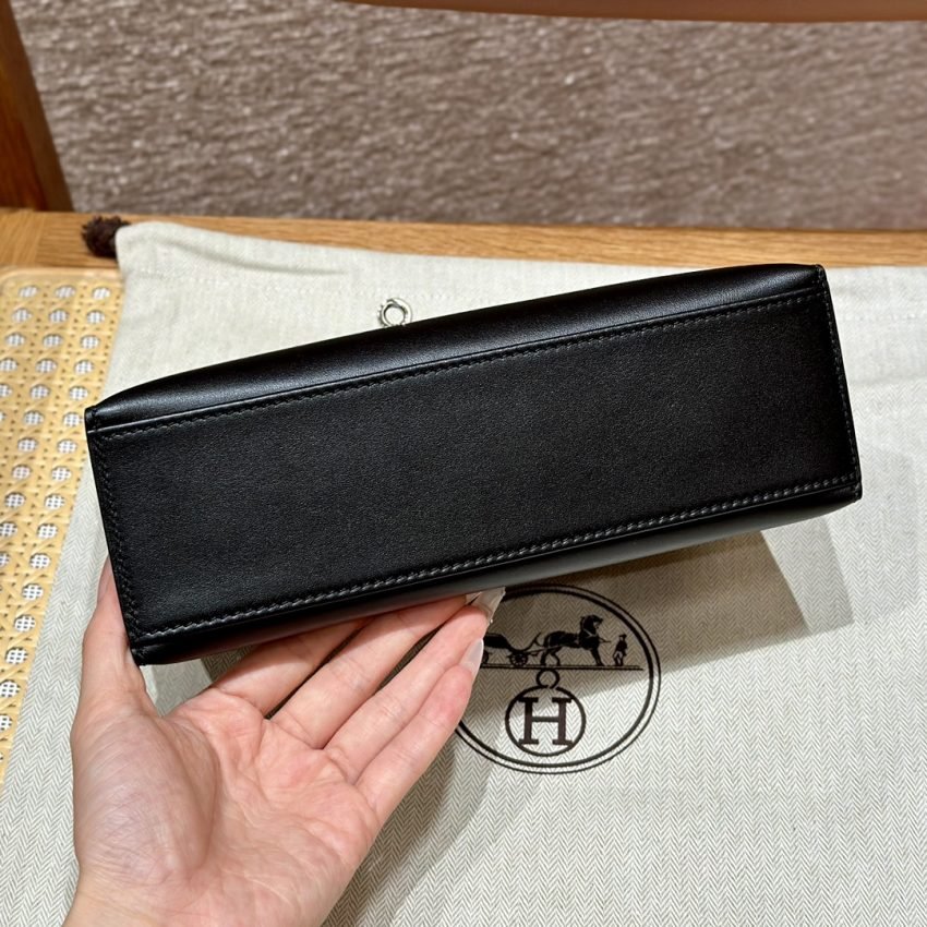 Replica Hermès Kelly Pochette Swift Black - Image 6