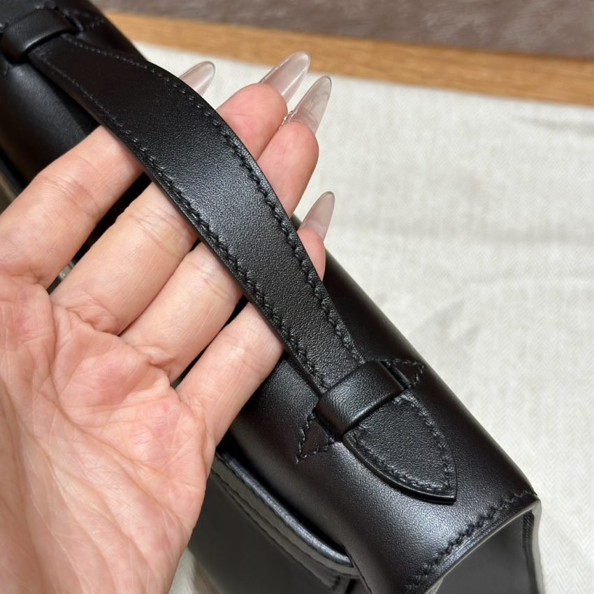 Replica Hermès Kelly Pochette Swift Black - Image 7