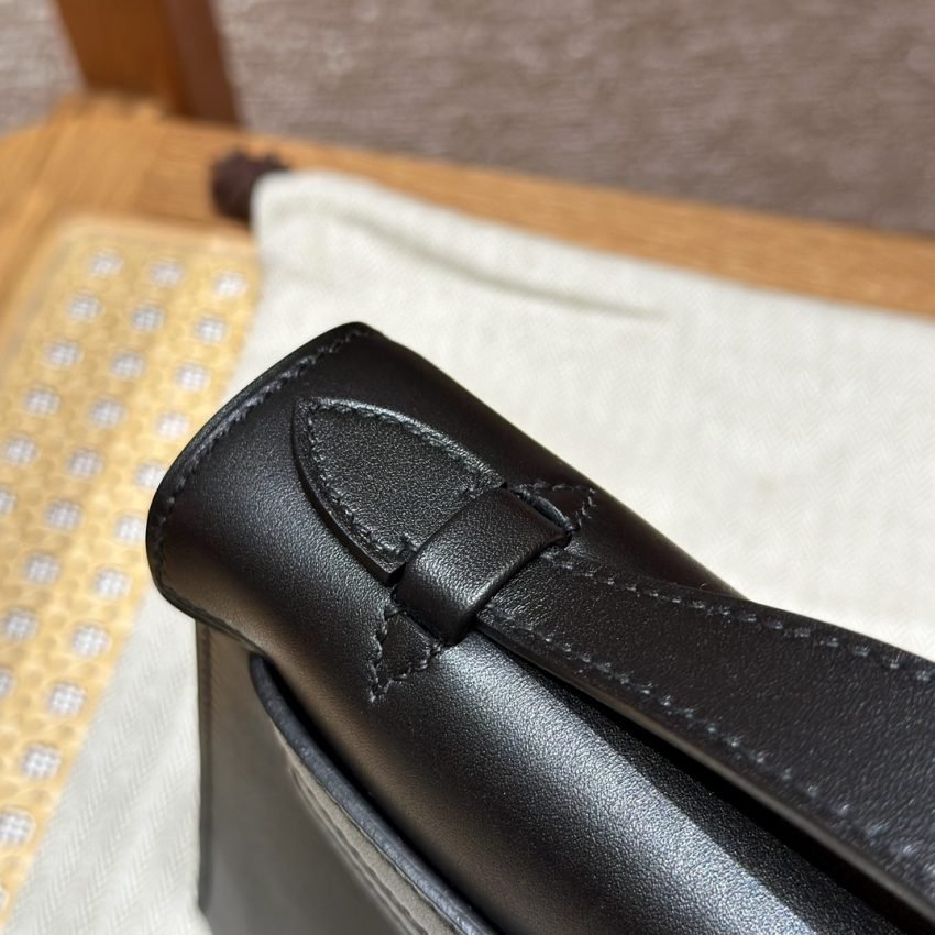 Replica Hermès Kelly Pochette Swift Black - Image 8