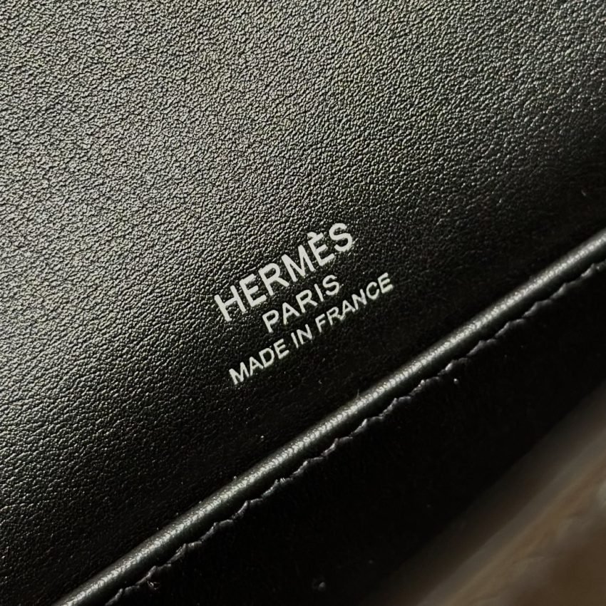 Replica Hermès Kelly Pochette Swift Black - Image 13