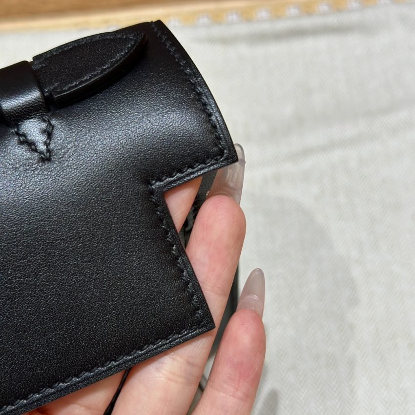 Replica Hermès Kelly Pochette Swift Black - Image 18