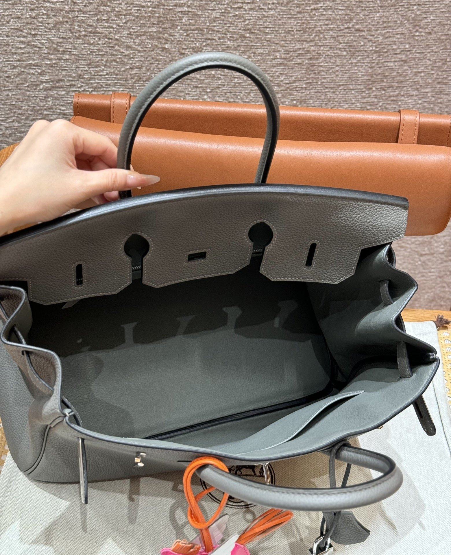 Fake Hermès Birkin Epsom Gris Mryer Togo - Image 3