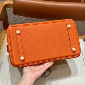 Alternative view of Fake Hermès Birkin Orange Togo Gold