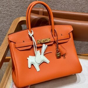 Fake Hermès Birkin Orange Togo Gold