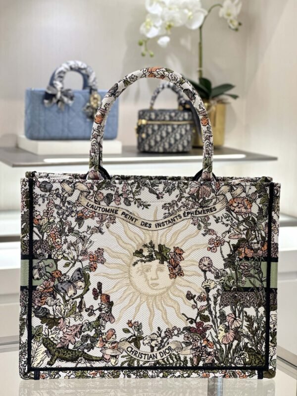 Fake Dior Tote Book Sunflower Autumn - Image 5