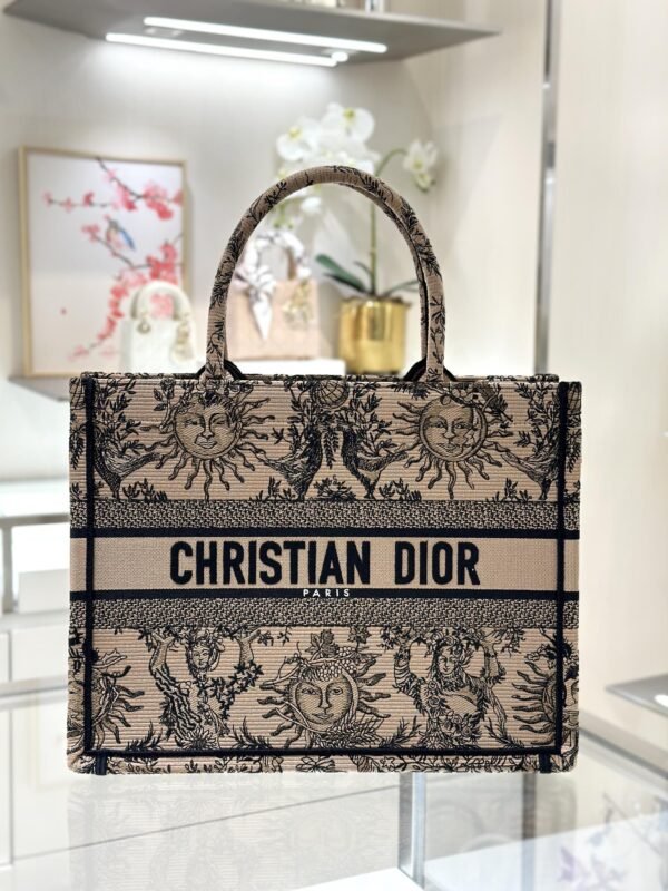 Replica Dior Tote Book Sun God Brown