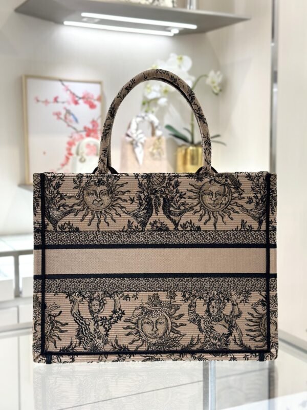 Replica Dior Tote Book Sun God Brown - Image 2